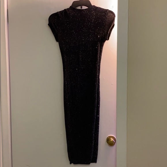 Black and Silver sparkly bodycon dress - Picture 2 of 5
